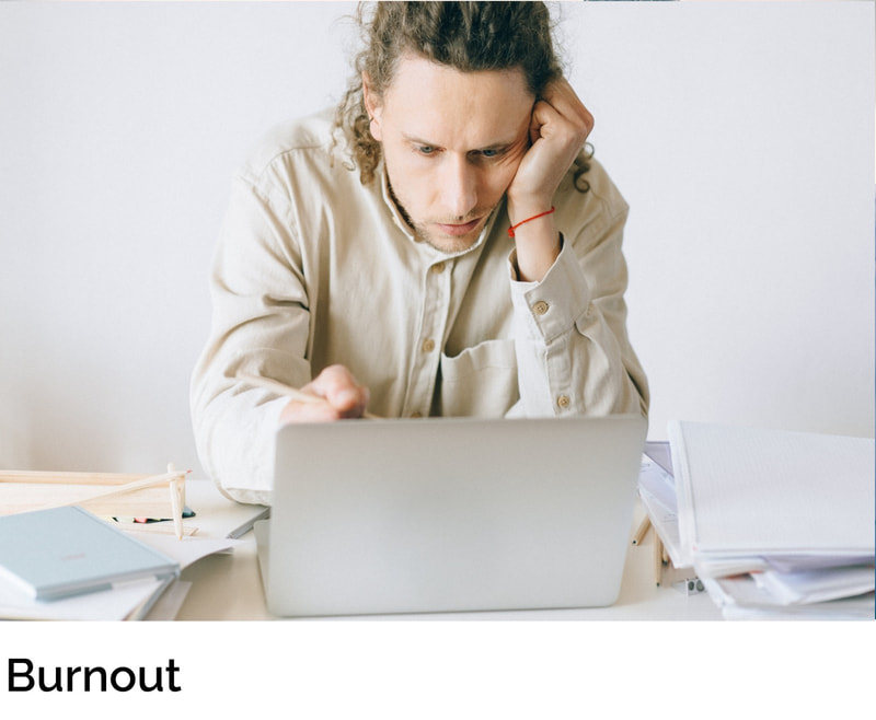 Pessoa em Burnout devido ao trabalho